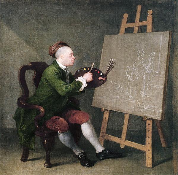 William Hogarth Self-portrait oil painting picture